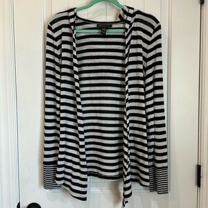 INC International Concepts Striped Knit Cardigan